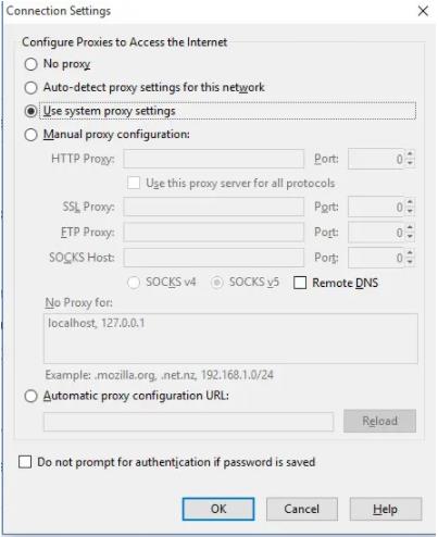 Firefox 代理设置2