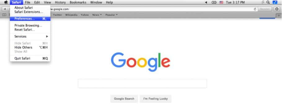 Safari 代理设置1