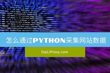 怎么通过Python采集网站数据