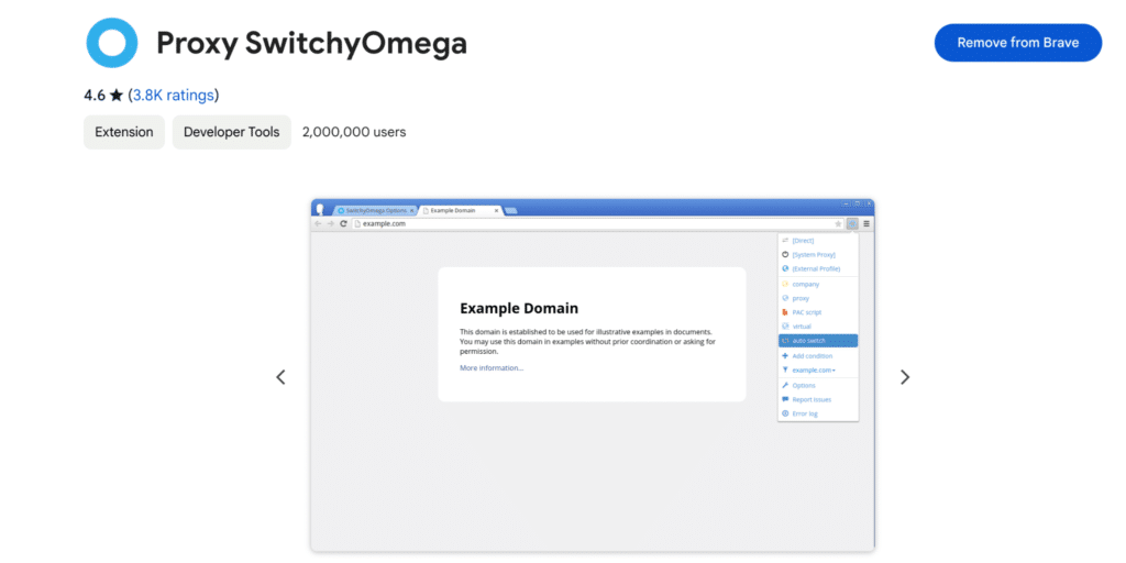 代理 SwitchyOmega