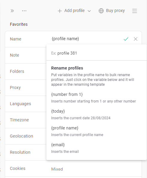 GoLogin Profile 基础设置