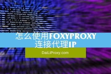 怎么使用FoxyProxy连接代理IP