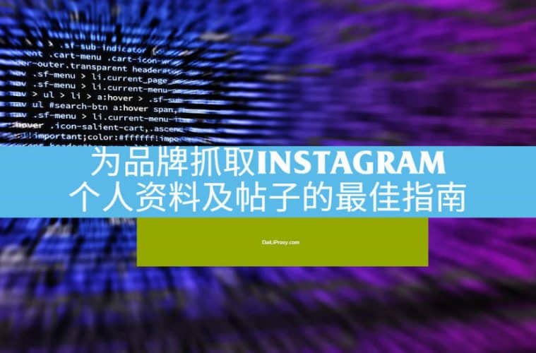 为品牌抓取Instagram个人资料及帖子的最佳指南