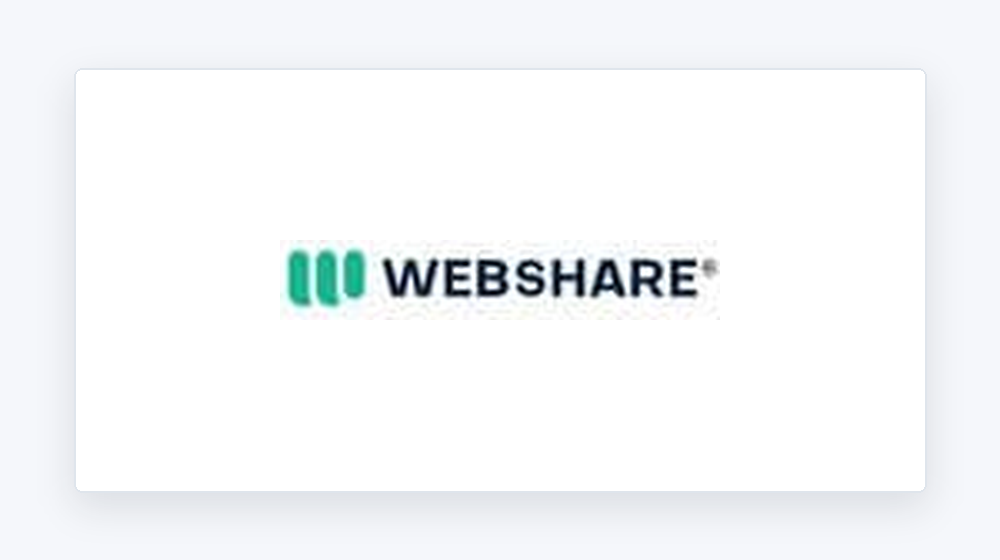 Webshare 商家卡片